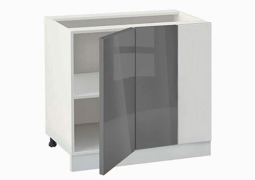 Ντουλάπι κουζίνας επιδαπέδιο γωνιακό 100εκ. Antracit, No 1001 MDF, κωδ. 1219922628, Genomax